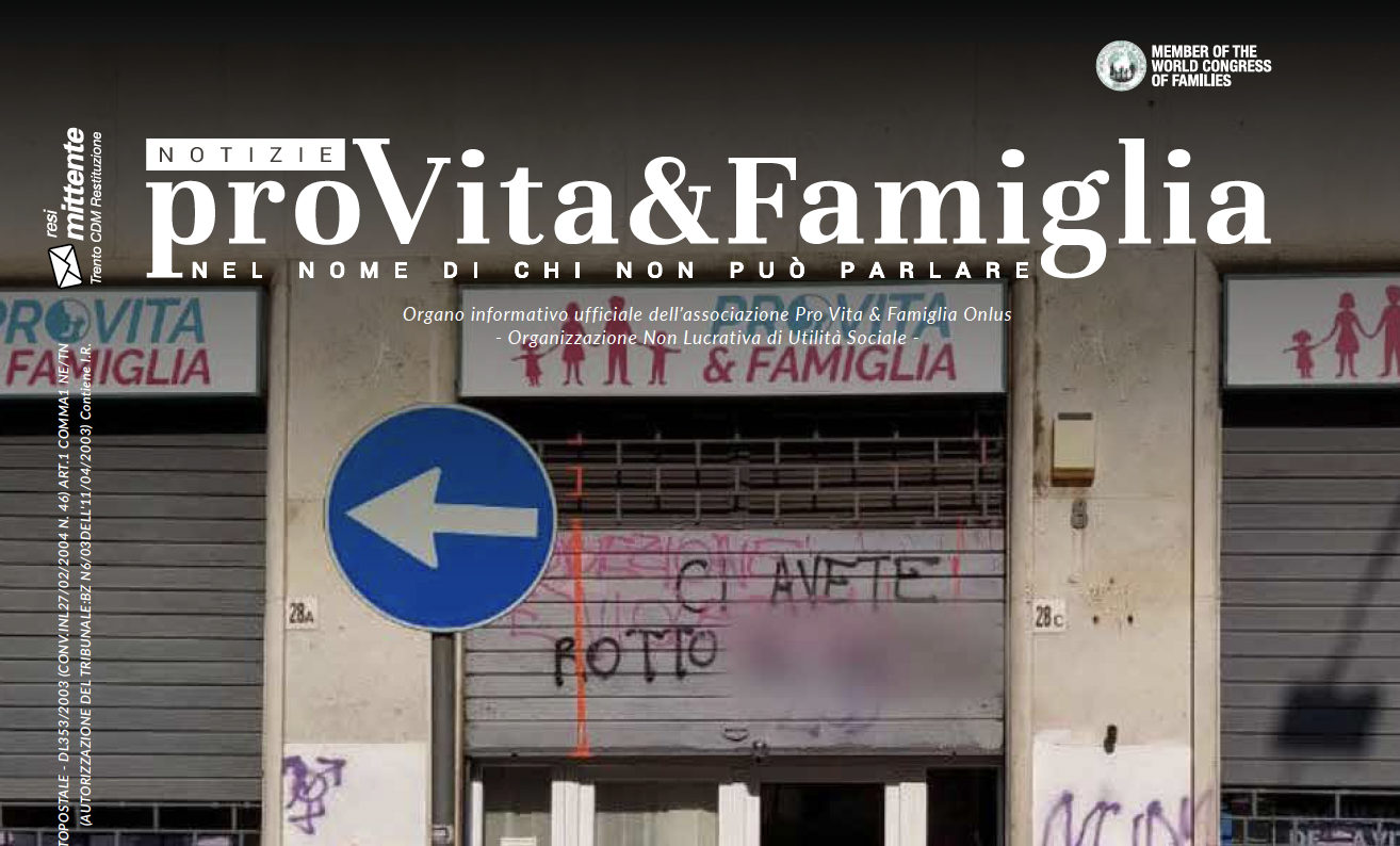 NPVF-n.115-copertina_perché questa violenza_sede-pro-vita e famiglia imbrattata